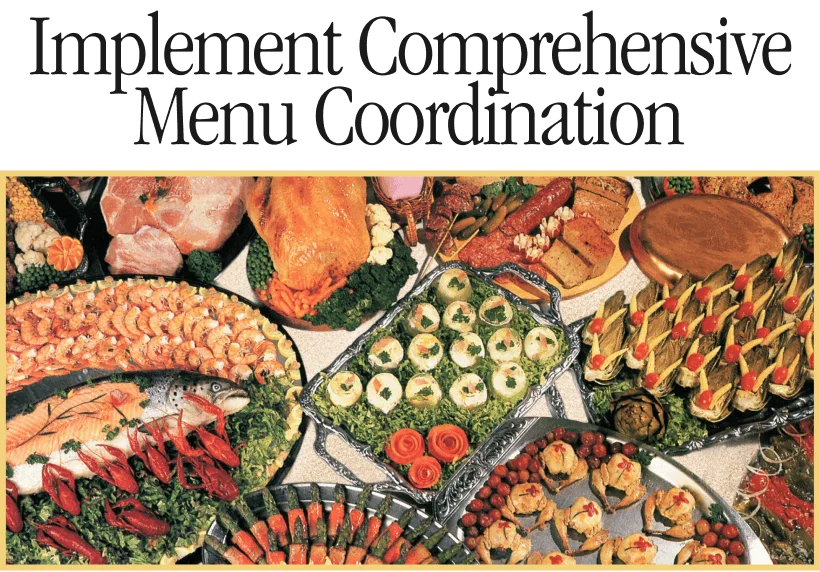 implement comprehensive menu coordination