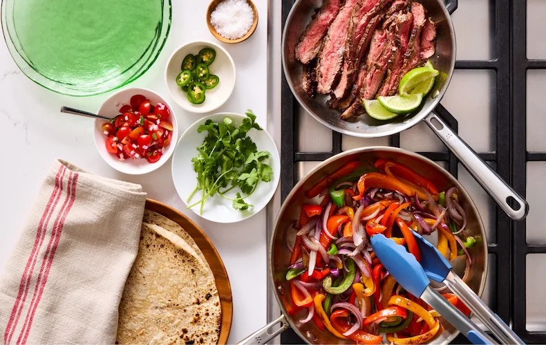 Saucier, stainless steel pan