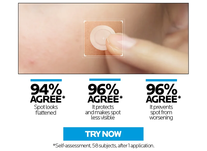 96% agree the effaclar patch helps protect and make the spot less visible