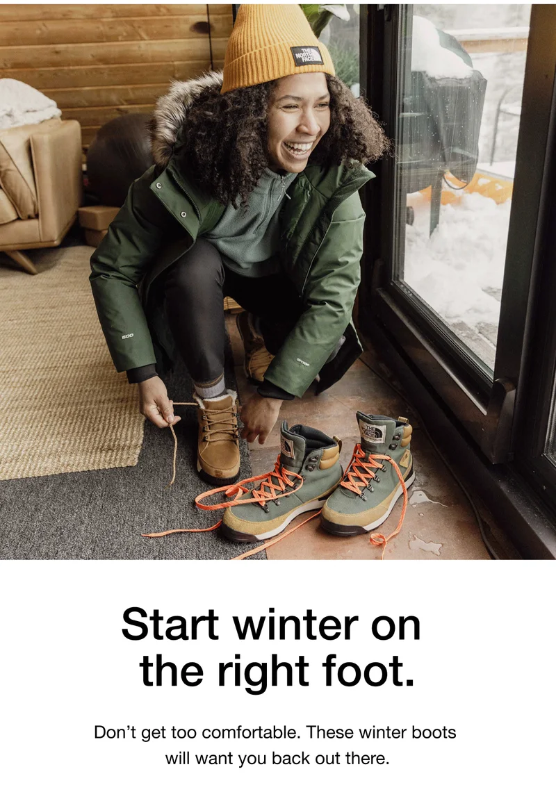 Don't get too comfortable. These winter boots will want you back out there.