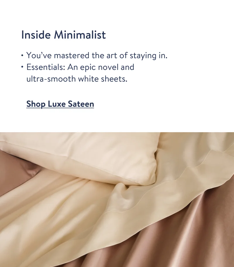 Inside Minimalist. Shop Luxe