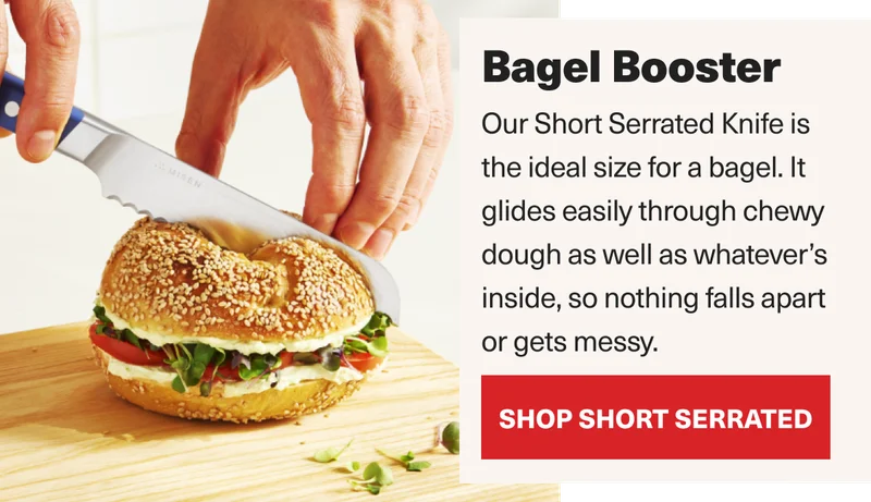Bagel Booster. Misen 5 inch Serrated Knife