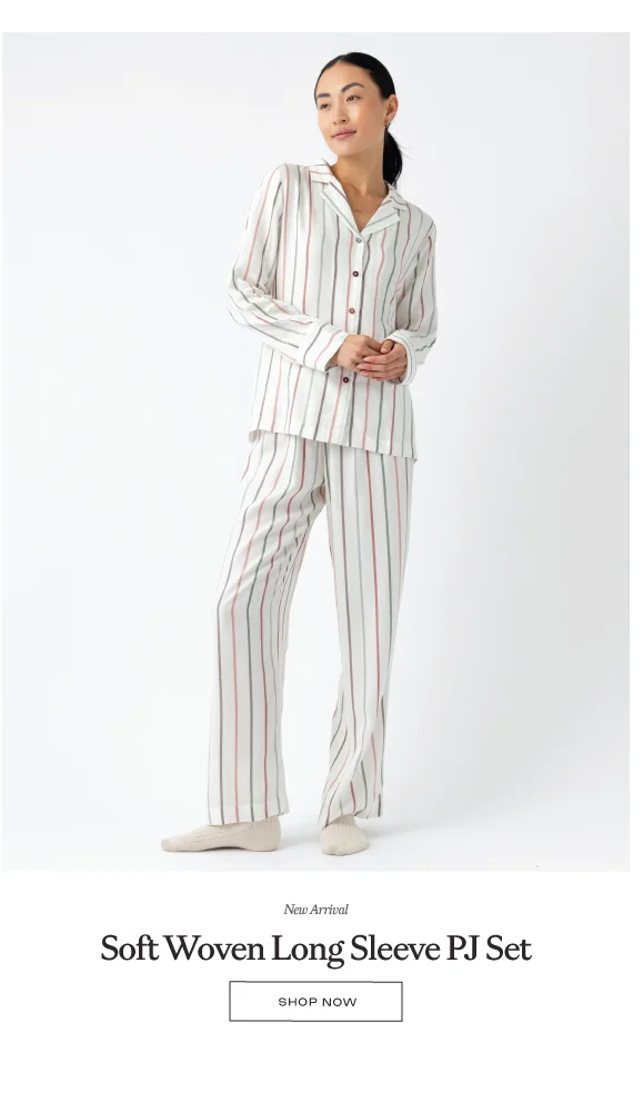 Soft Woven Long Sleeve PJ Set - Shop Now Soft Woven Long Sleeve PJ Set - Shop Now