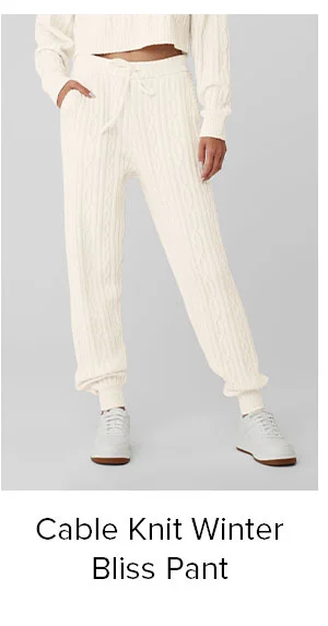CABLE KNIT WINTER BLISS PANT