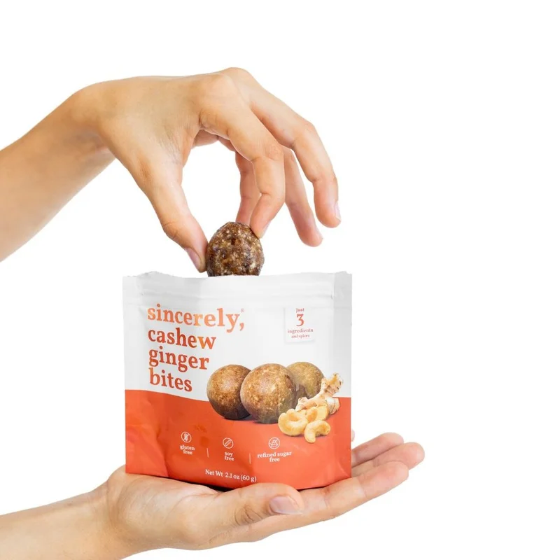 Image of Vegan Cashew Ginger Energy Bites
