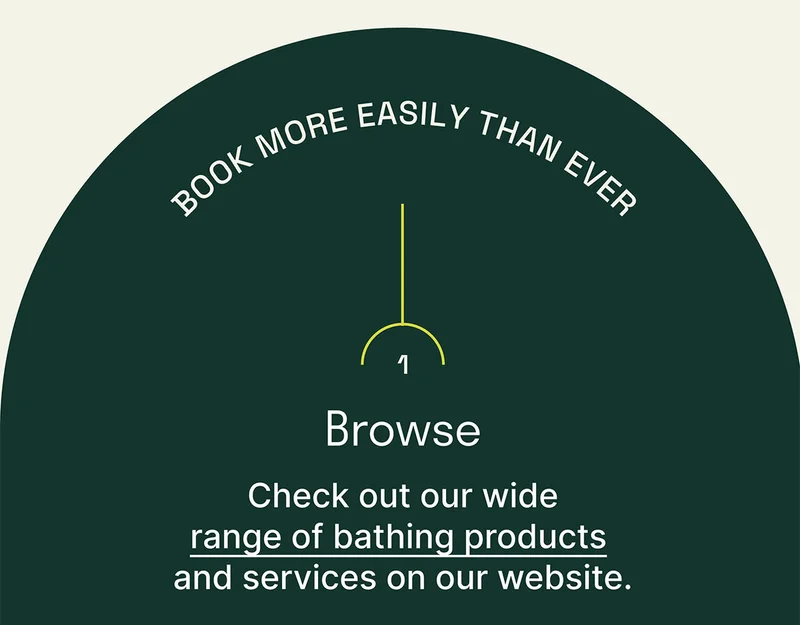 Browse. Checkout our wide range of bathing products and services on our website.