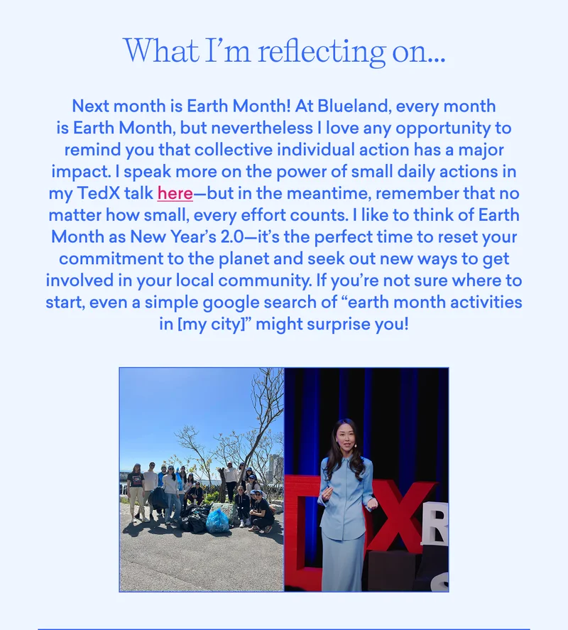 Check out my TedX talk about the power of how small, daily actions can make a big difference.