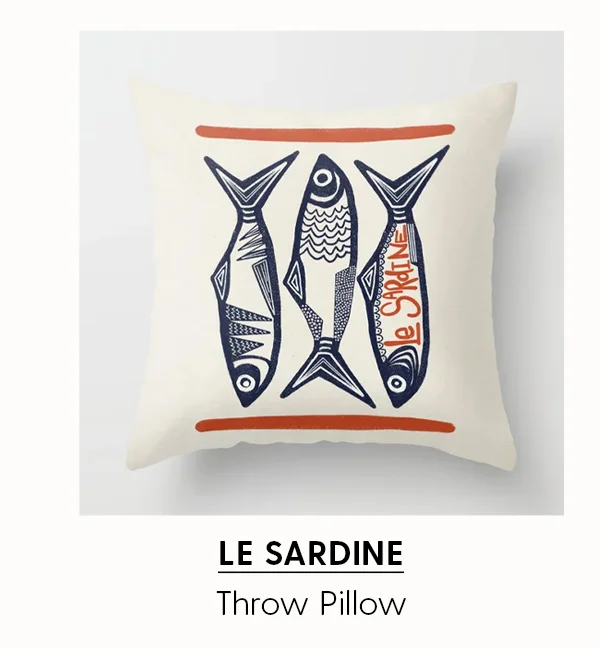 Le Sardine | Throw Pillow