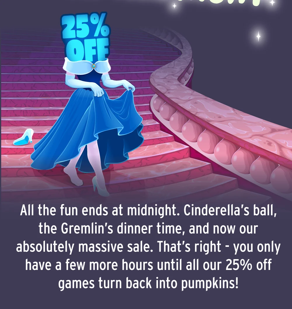 Sale ends at midnight