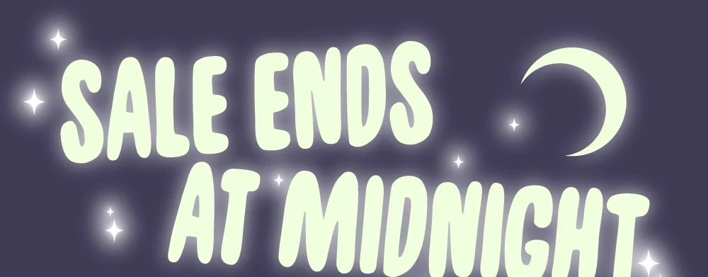 Sale ends at midnight