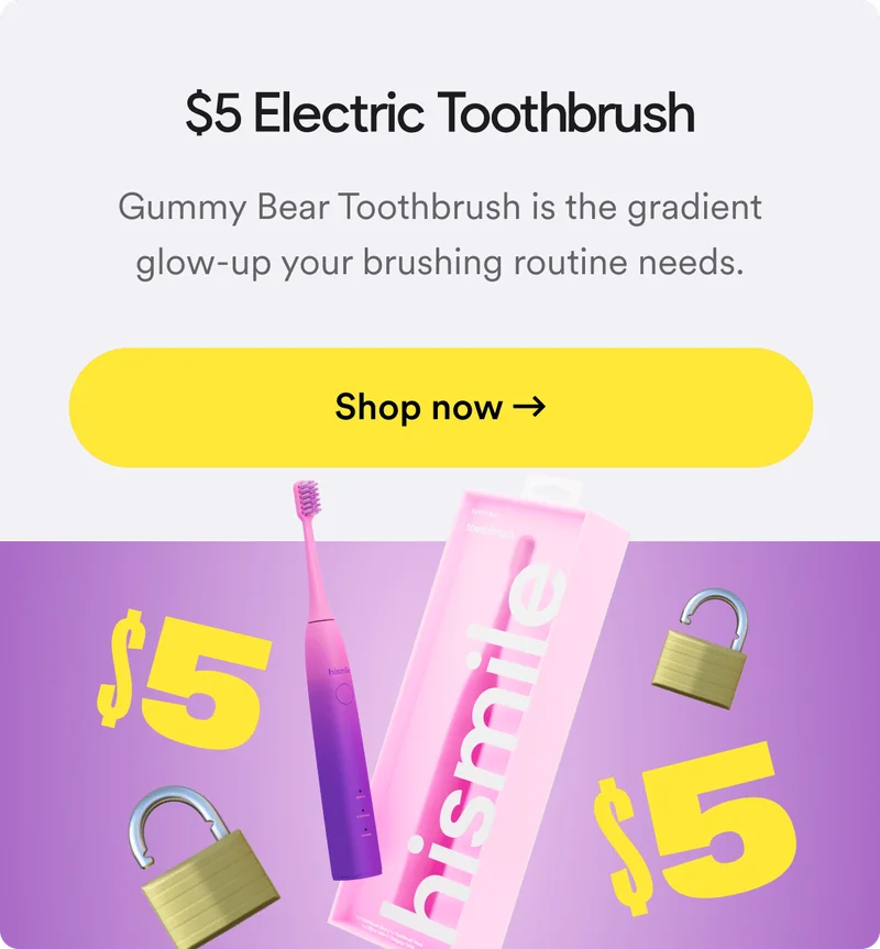 $5 electric toothbrush. Gummy Bear Toothbrush is the gradient glow-up your brushing routine needs. Shop now.