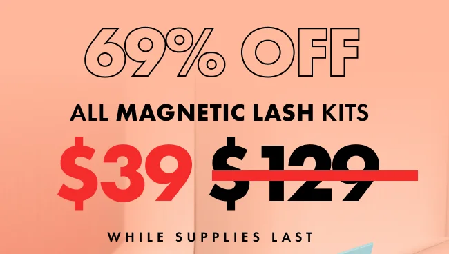 69% off all magnetic lash kits