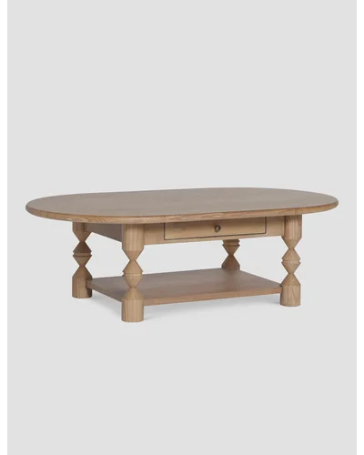 Topia Oval Coffee Table by Ginny Macdonald - Natural