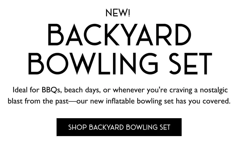 NEW! BACKYARD BOWLING SET