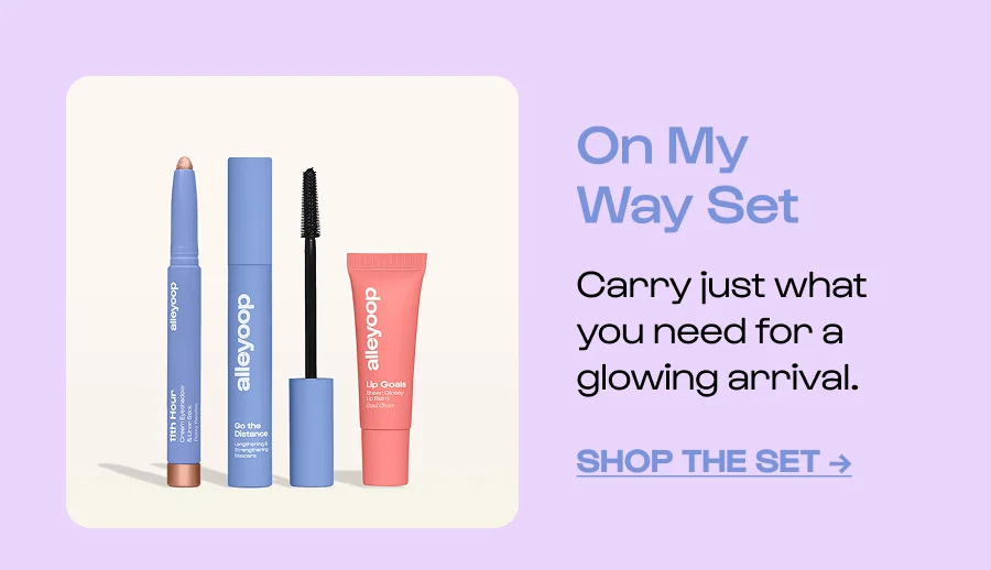 On my way set - Carry just what you need for a glowing arrival. - Click to shop the set