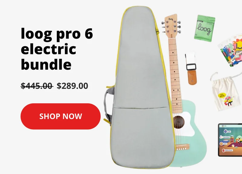 loog pro 6 electric bundle $289 - shop now
