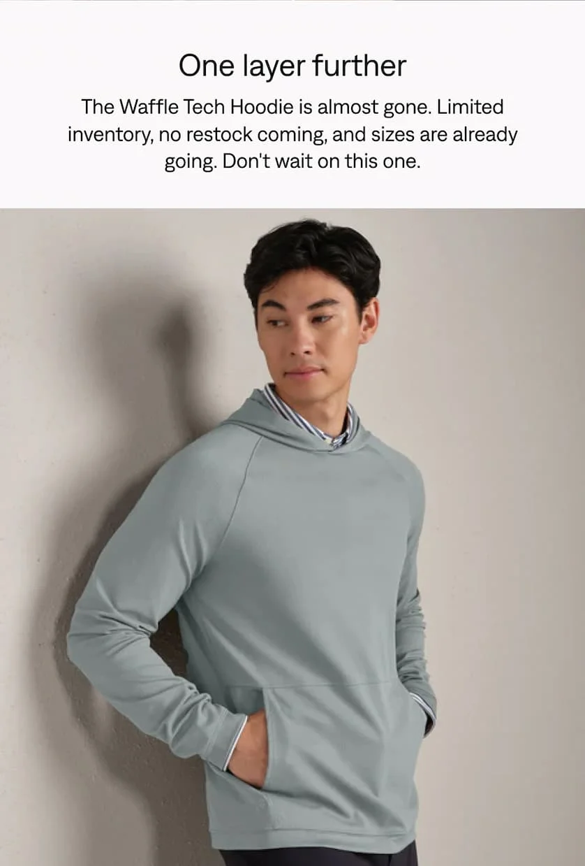 One layer further: Shop the Waffle Tech Hoodie