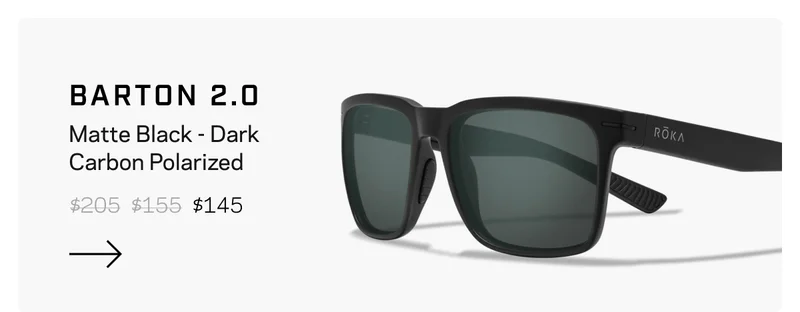 Barton 2.0 - Matte Black - Dark Carbon Polarized