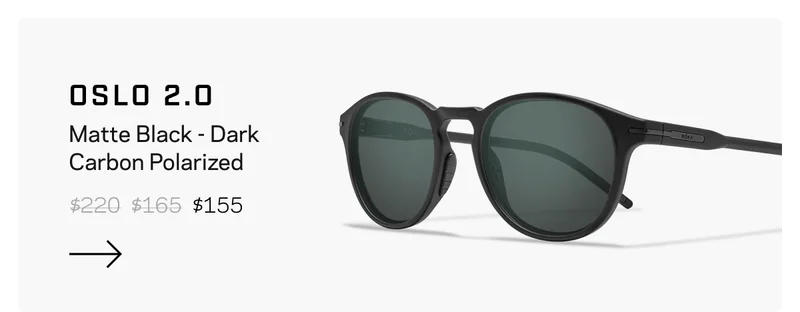 Oslo 2.0 - Matte Black - Dark Carbon Polarized