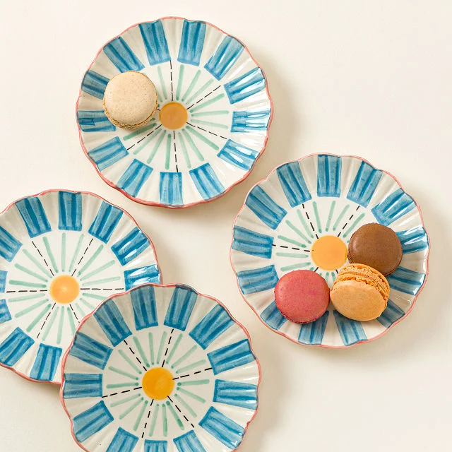 Sunny Day Snack Plates - Set of 4
