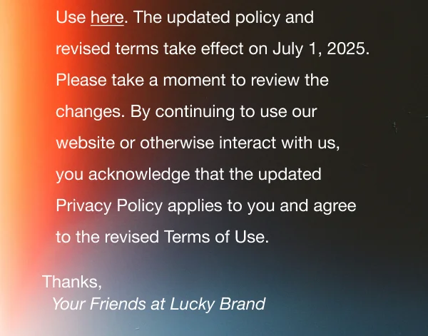 Lucky Terms of Use