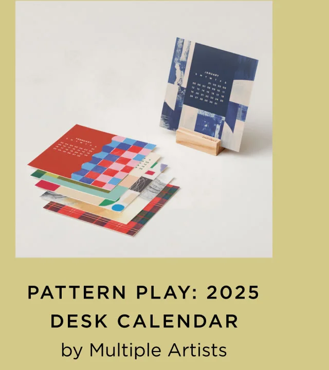 Pattern Play: 2025 Desk Calendar