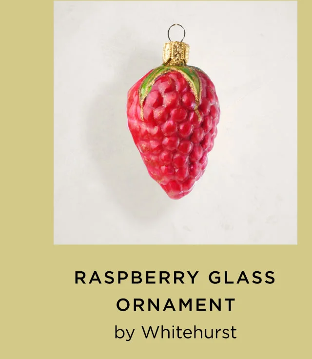 Rasberry Glass Ornament