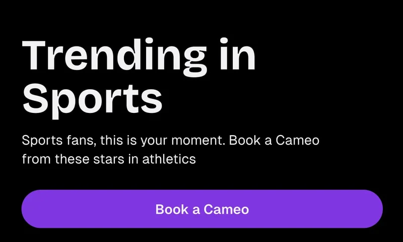 Trending in Sports - Book a Cameo