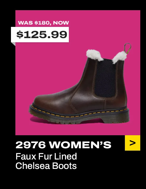 2976 Women's Faux Fur Lined Chelsea Boots