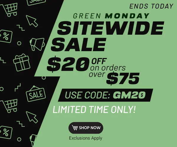 SITEWIDE SALE $20 OFF on orders of $75+ Use code: discount code