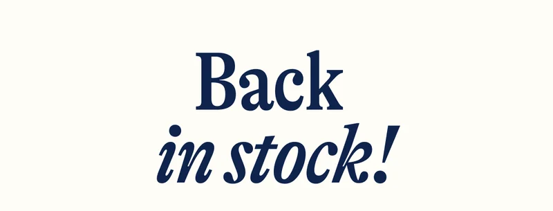 Back in stock!