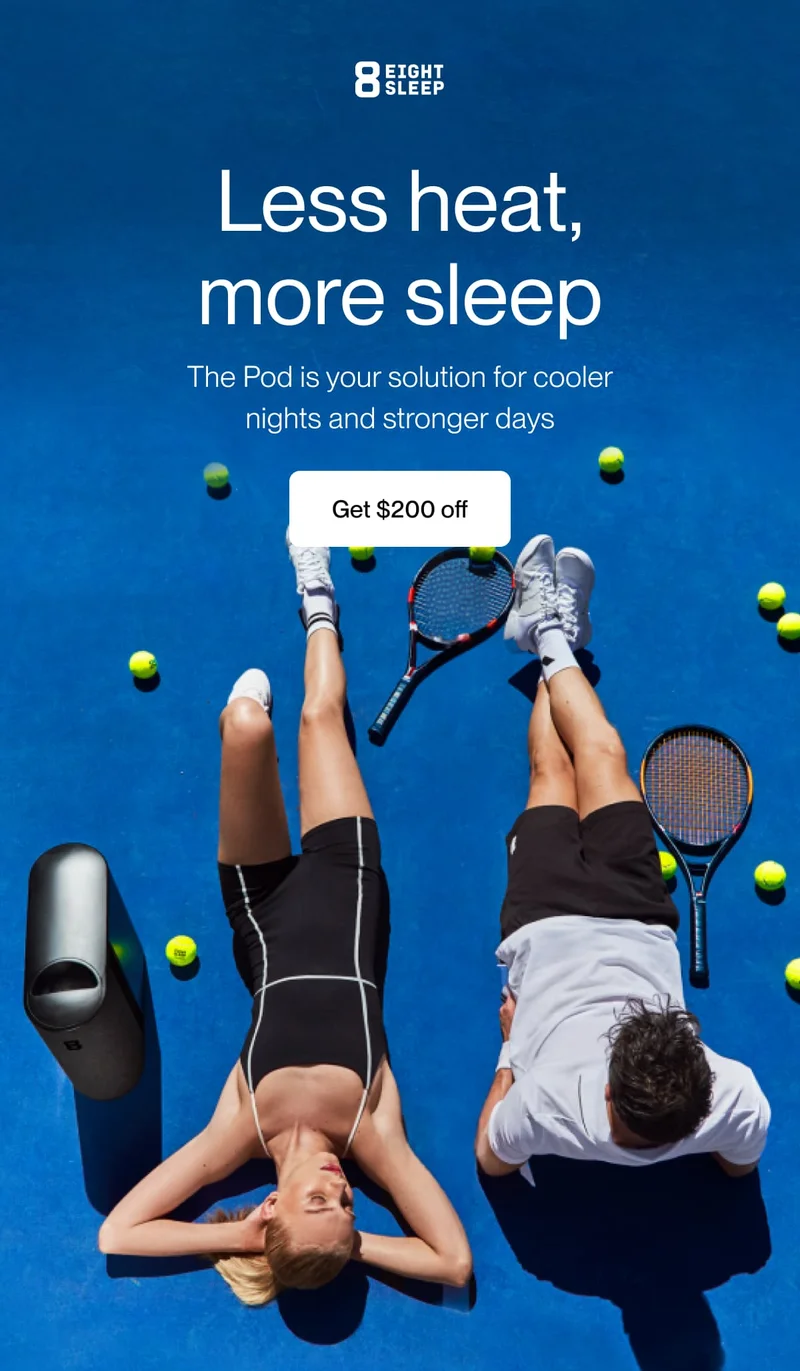 Less heat, more sleep The Pod is your solution for&nbsp;cooler nights and stronger days