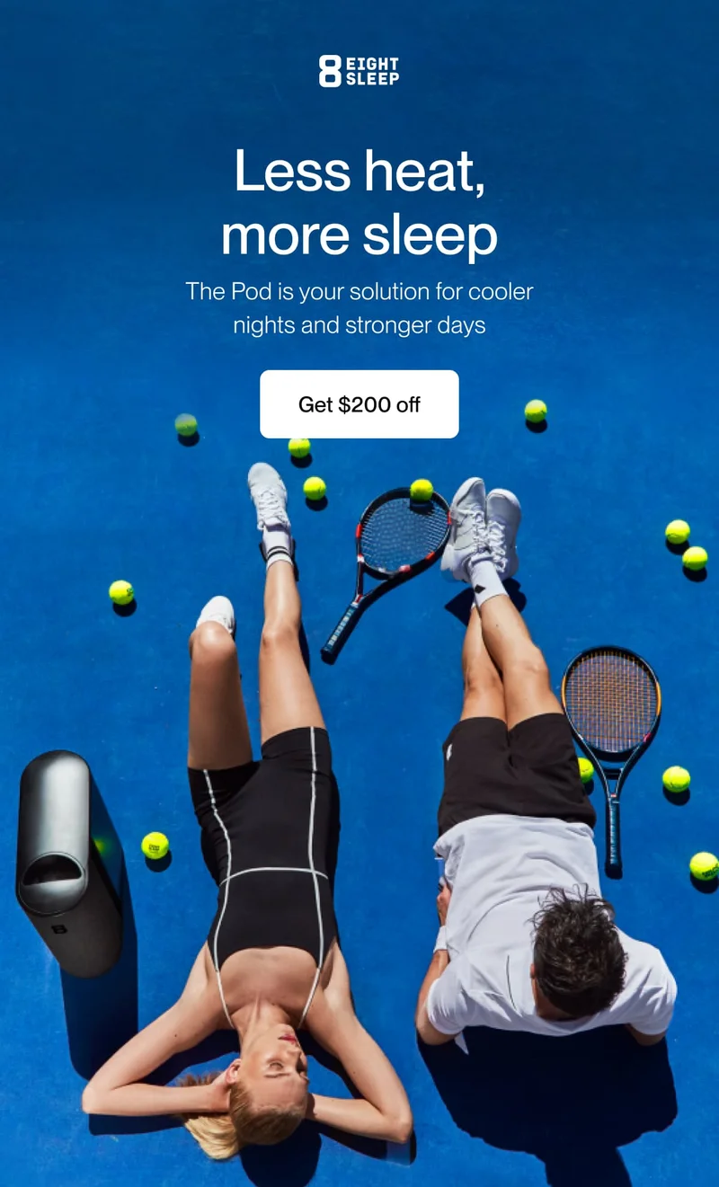 Less heat, more sleep The Pod is your solution for&nbsp;cooler nights  and stronger days