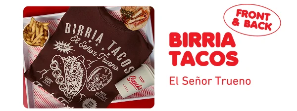 Birria Tacos El Senor Trueno Oversized Tee