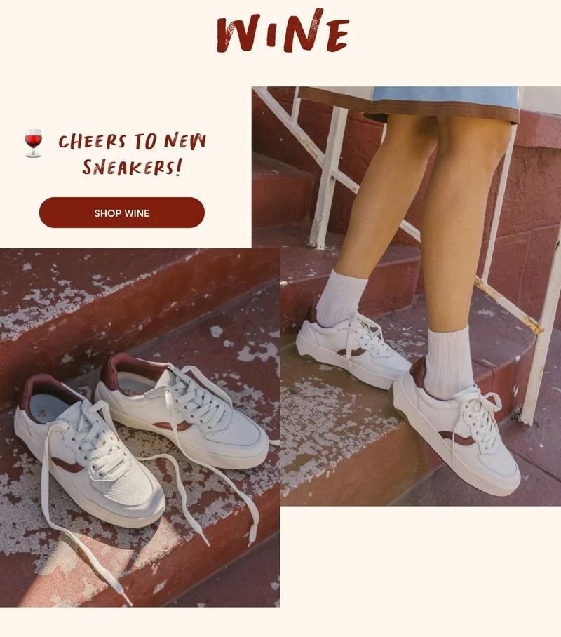 maroon sneakers