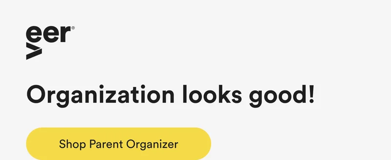 organization looks good! - shop parent organizer