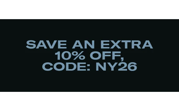 Save an Extra 10% Off today with code NY26
