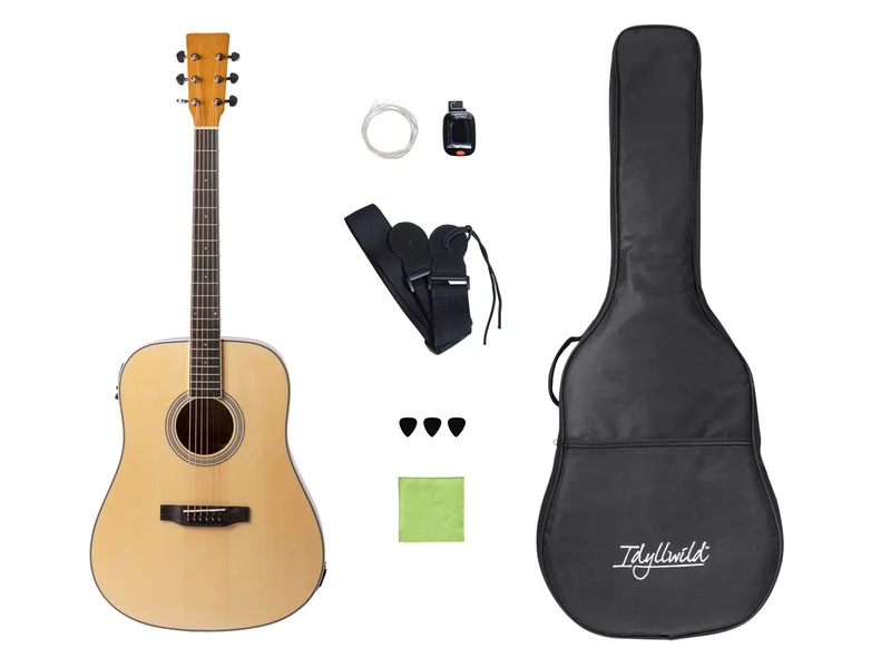 Idyllwild by Monoprice Solid Spruce Top Steel String Acoustic-Electric Guitar
