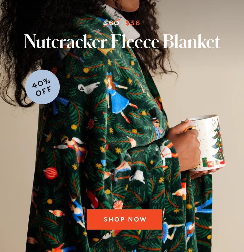Nutcracker Fleece Blanket