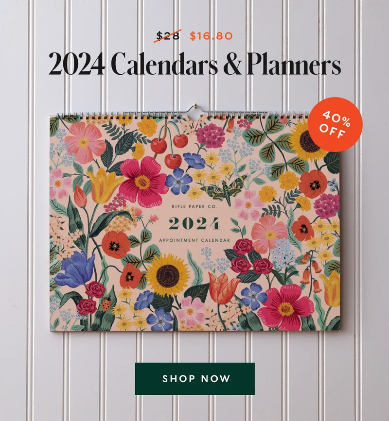 2024 Blossom Appointment Wall Calendar