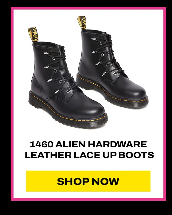 1460 ALIEN HARDWARE LEATHER LACE UP BOOTS