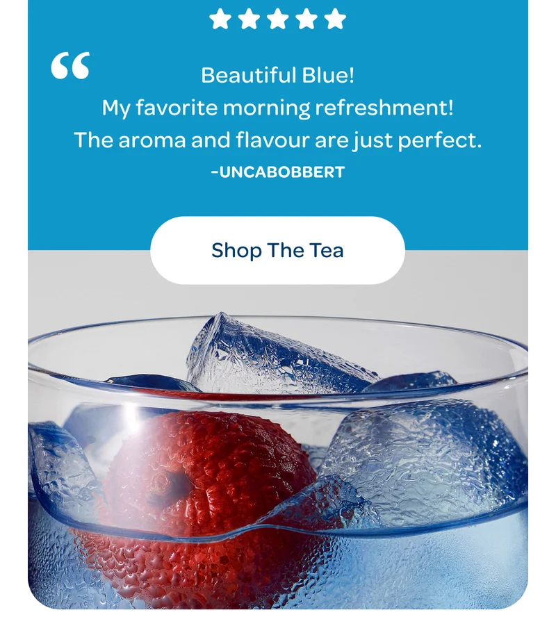 Try it as: iced tea with a splash of lemonade and watch it change colours! - Shop the tea