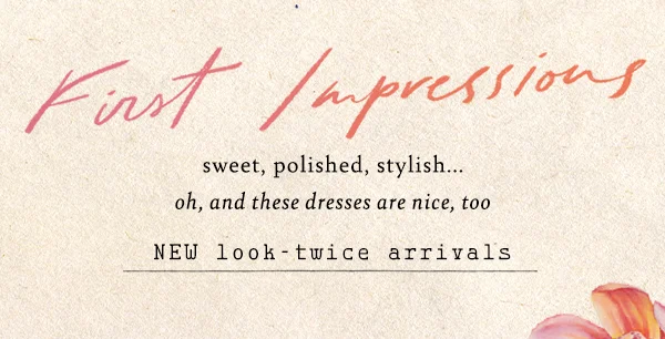 New look twice arrivals
