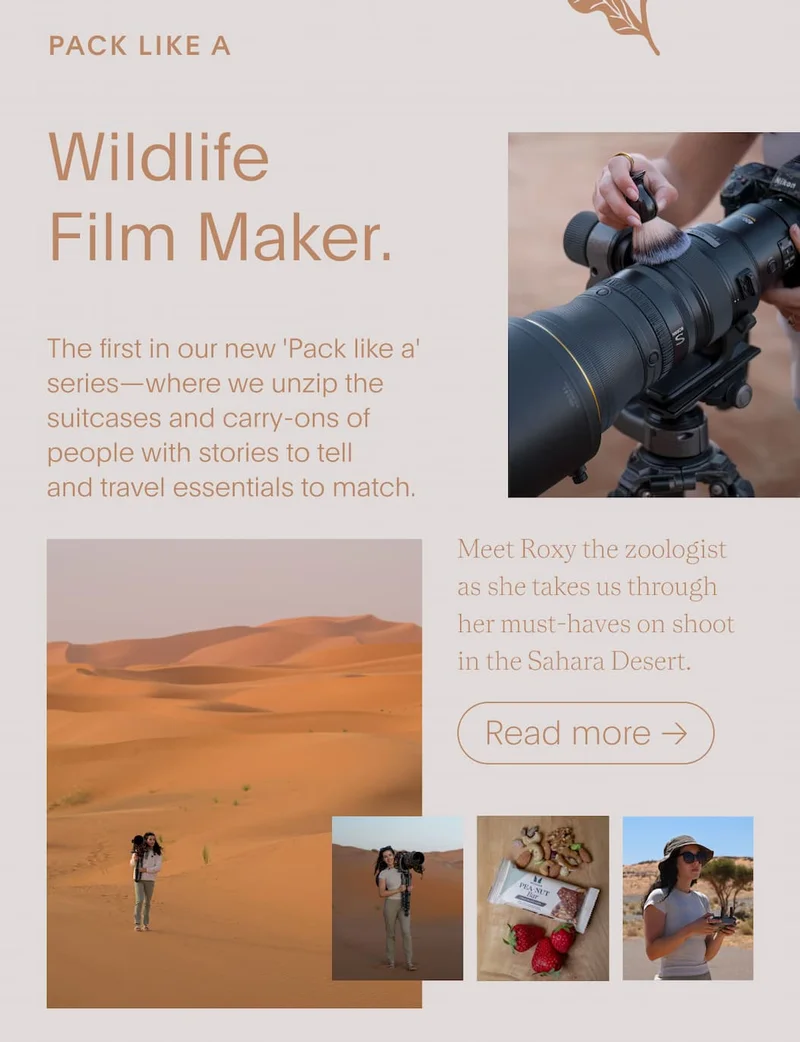 Pack Like A Wildlife Filmmaker