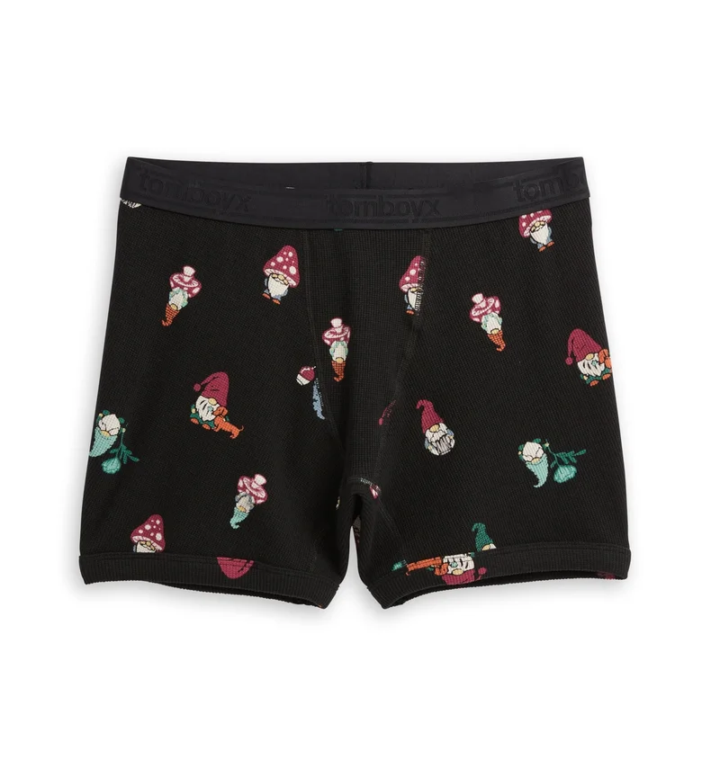 Image of Organic Cotton Waffle 4.5" Trunks - Gnomies