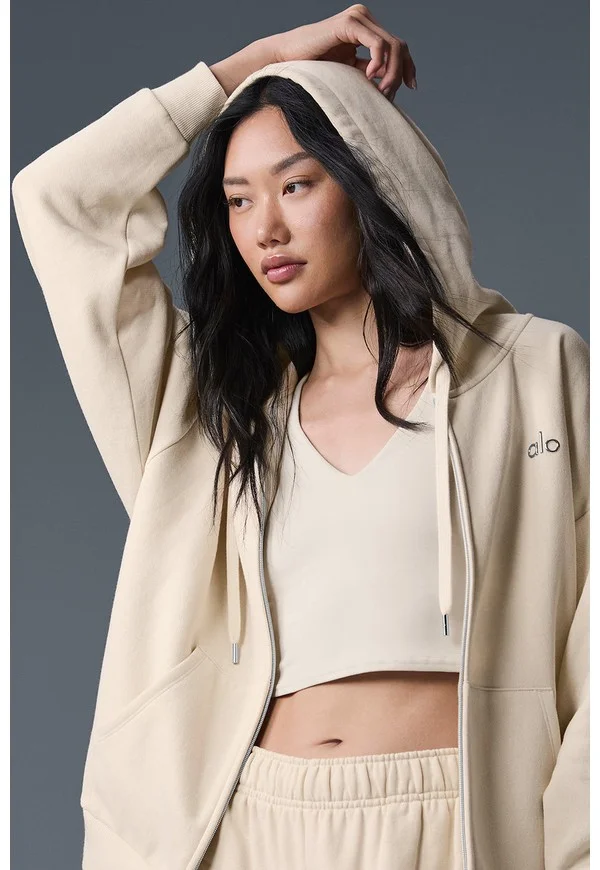 Accolade Full Zip Hoodie - Oat Milk - Oat Milk / S