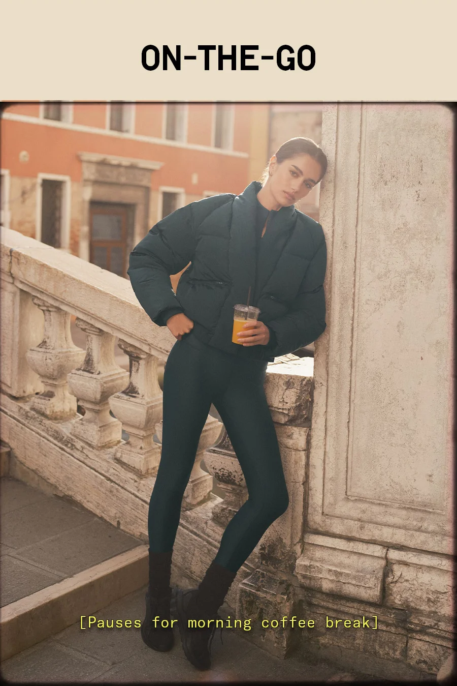 ON-THE-GO: Paused for morning coffee break