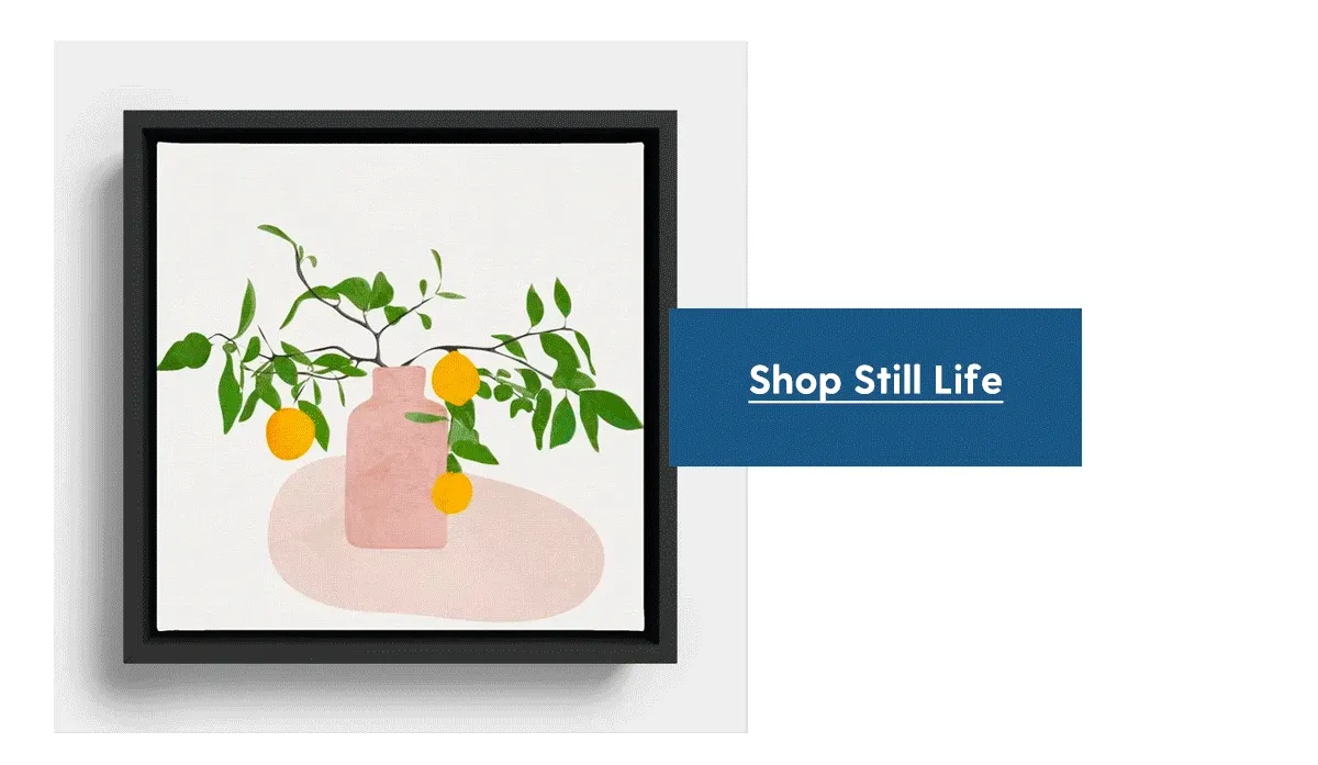 Shop Still Life Framed Canvas Prints