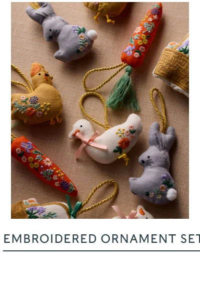 Embroidered Ornament set