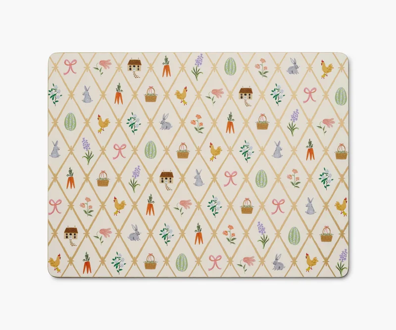 Image of Cork Placemats - Spring Farm